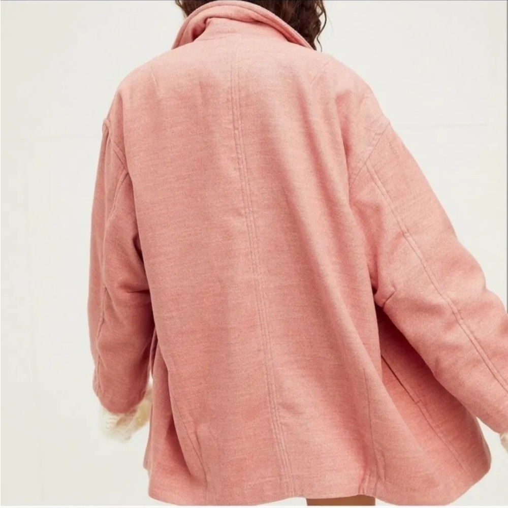 NWT Free People Hannah Super Soft Blazer Coat Pink Medium - Picture 2 of 14